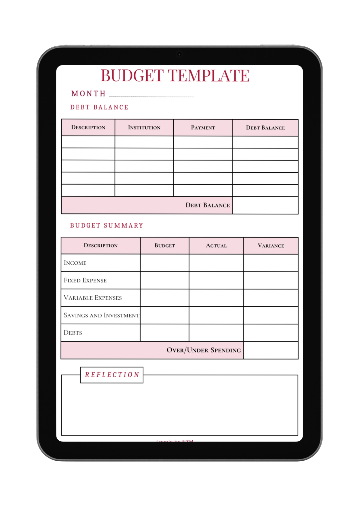 Budget Sheets