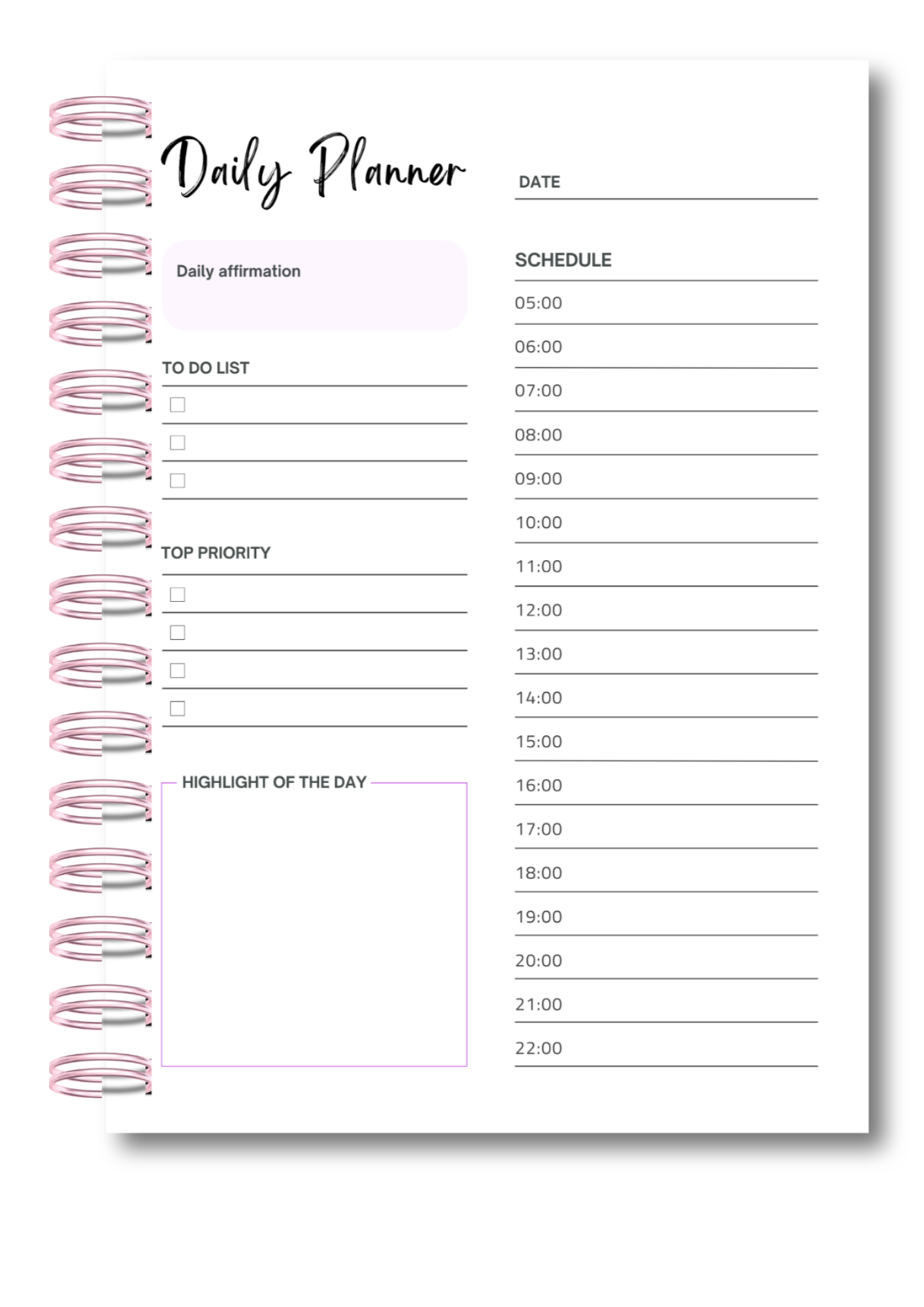 2026 Daily Planner