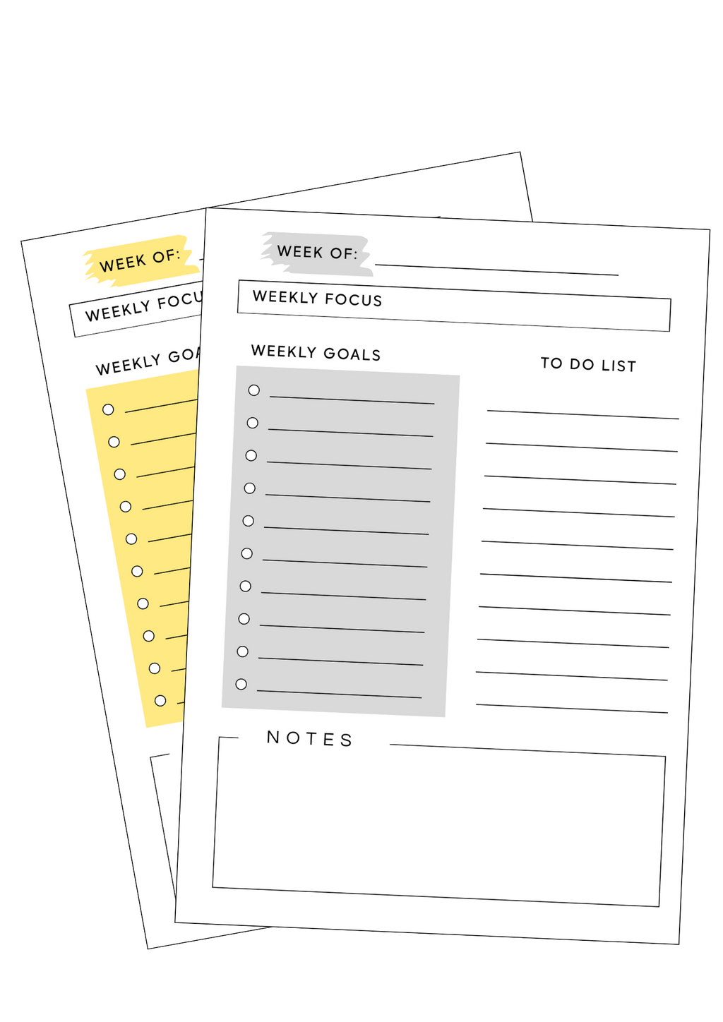 Weekly Focus Planner