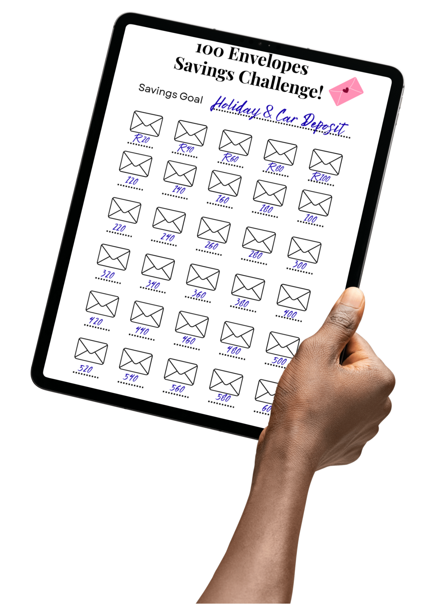100 Envelopes Saving Challenge