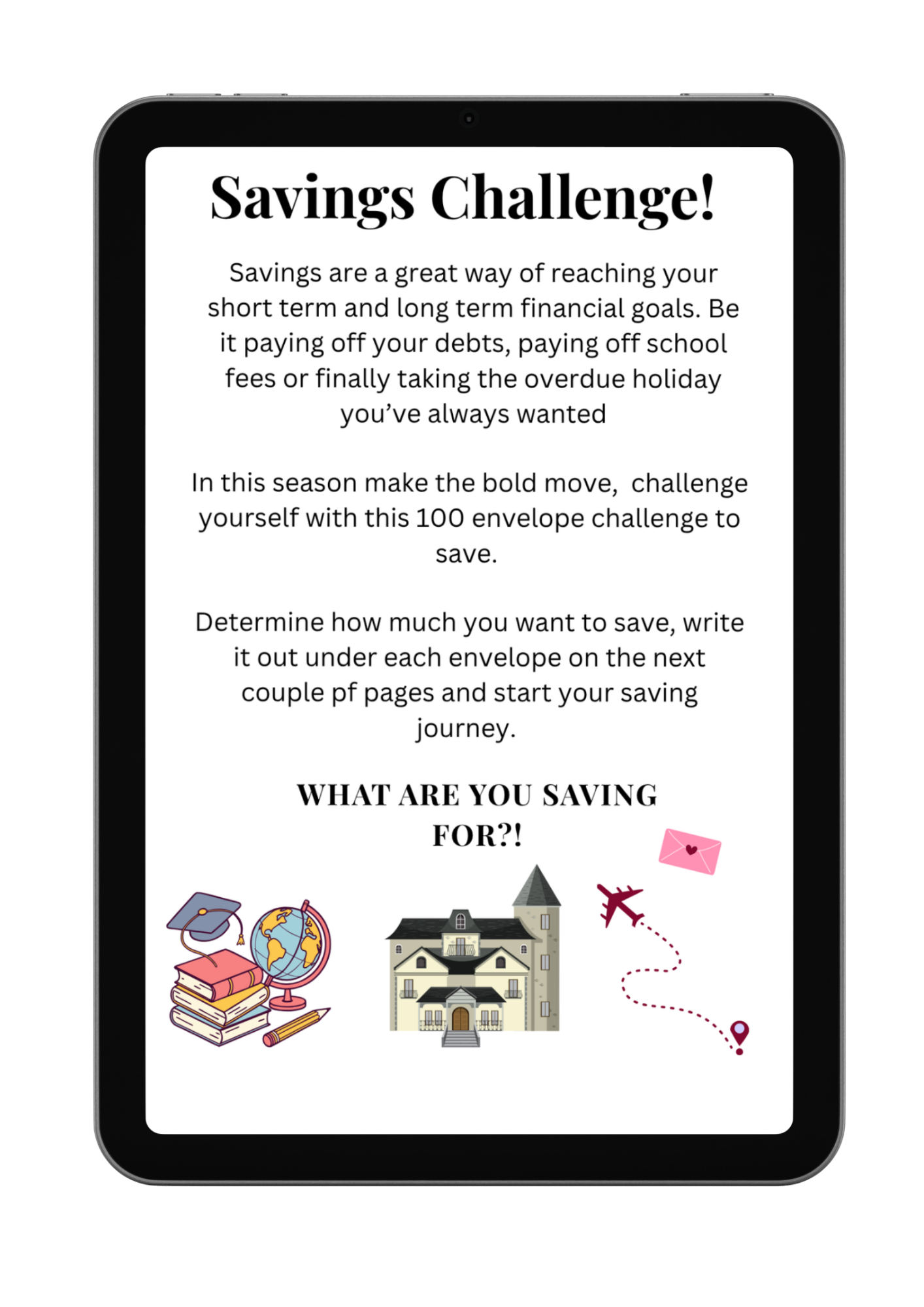 100 Envelopes Saving Challenge