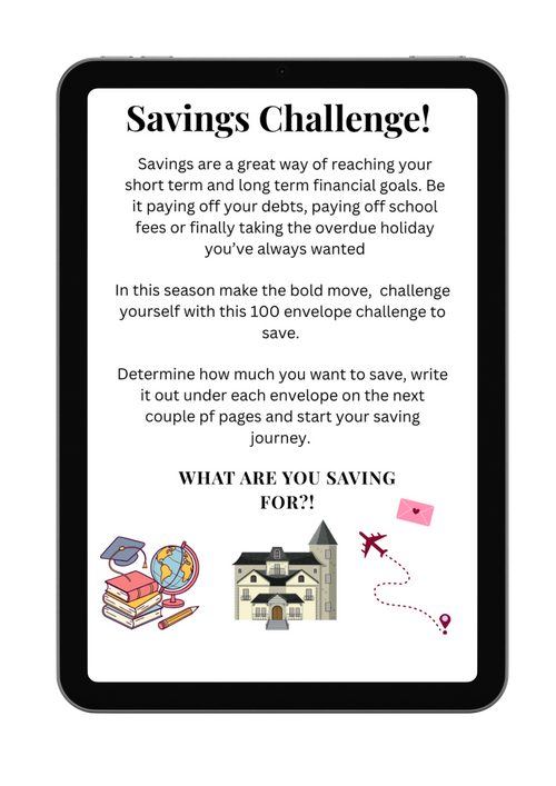100 Envelopes Saving Challenge